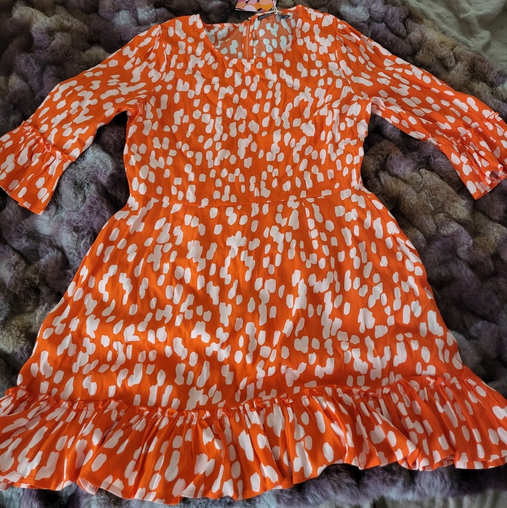 Mister Zimi Ellie dress in coral